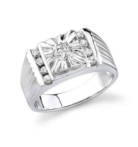 Diamond Jewellery: Men's Platinum Rings