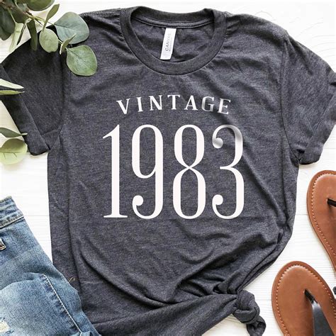 Vintage Shirt Th Birthday Th Birthday Gift Th Etsy