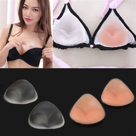 Pair Women Silicone Gel Bra Insert Pads Breast Uplift Enhancer Push Up