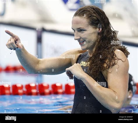 Rio De Janeiro Brazil 8th August 2016 Hungary S Katinka Hosszu Celebrates After The Women S