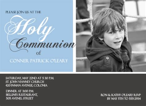 First Communion Invitation Wording Ideas From PurpleTrail