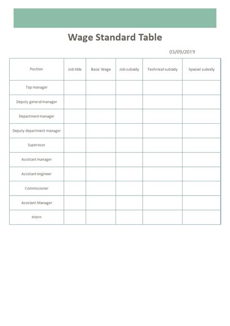 Standard Work Instructions Excel Template