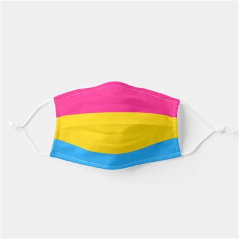 Pansexuality Pride Flag Adult Cloth Face Mask Zazzle