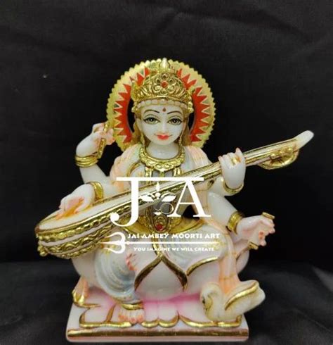 Goddess Saraswati Marble Statue, Home at Rs 25000 in Jaipur | ID ...