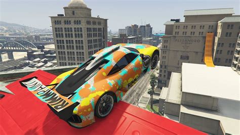 Super Saltos Por La Ciudad Increible Carrera Gta V Online