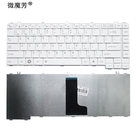 Clavier D Ordinateur Portable Am Ricain Blanc Pour Toshiba L L D