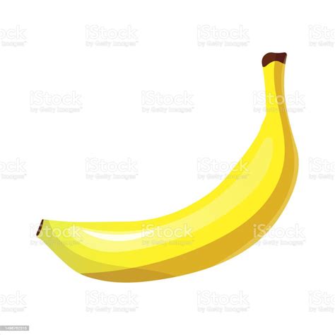 Vector Flat Illustration Of Banana Stock Illustration Download Image