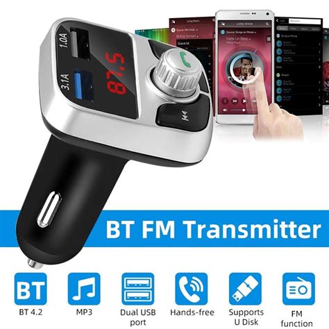 Auto Bluetooth Absender LED Anzeige Drahtlose Frei Grandado