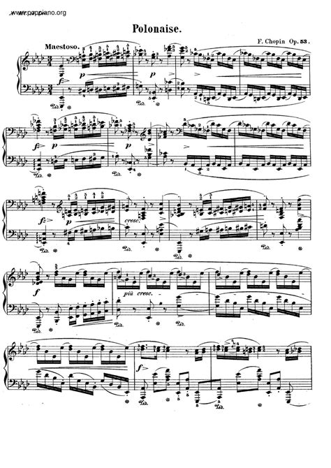 Frederic Chopin Polonaise In A Flat Major Heroique Op Pdf