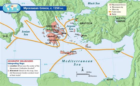 Mycenaean trade routes | Mycenae, Mycenaean, Map