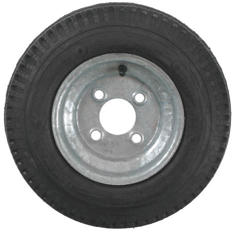 Kenda 4.80/4.00-8 Bias Trailer Tire with 8" Galvanized Wheel - 4 on 4 ...