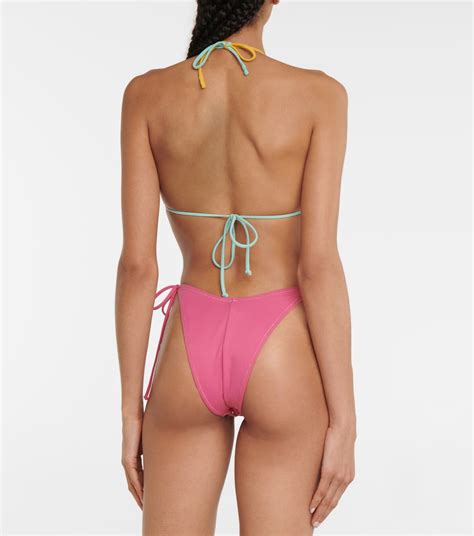 Susan Embellished Bikini Bottoms In Pink Reina Olga Mytheresa