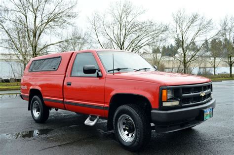 1992 Chevy K1500 Cheyenne Single Cab Pickup 4x4 43l V6 Only 89427 Miles For Sale