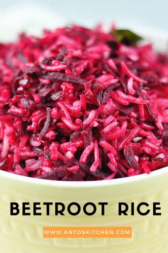 Beetroot Rice A Tasty Beetroot Recipe Antos Kitchen