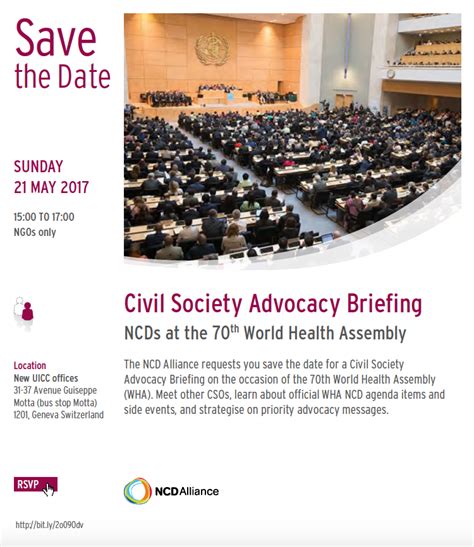 Wha 2017 Civil Society Advocacy Briefing Ncd Alliance