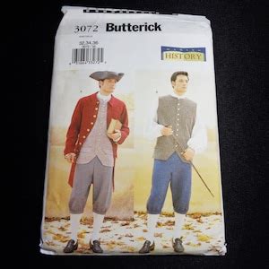 Uncut Butterick Making History Costumes Sewing Patterns Etsy