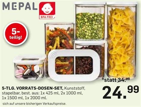 Mepal Tlg Vorrats Dosen Set Angebot Bei M Bel Ludwig