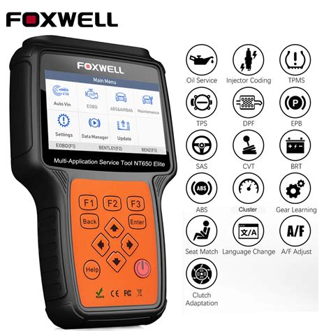 Foxwell Nt Elite Odb Obdii Automotive Scanner Enginer Abs Airbag