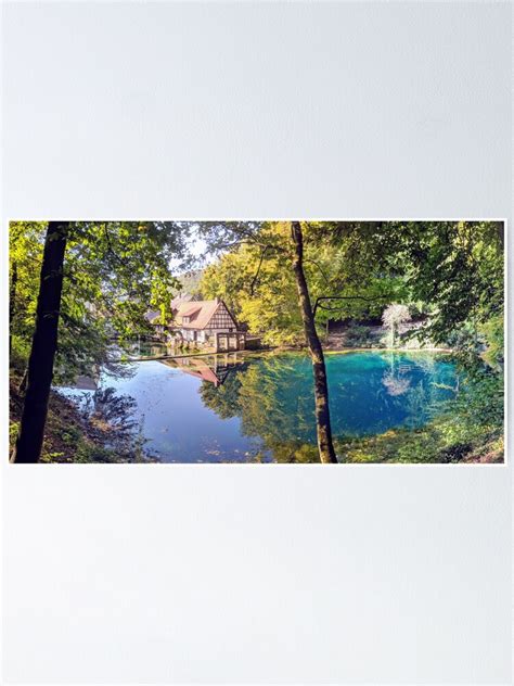 Blautopf Lake In Blaubeuren Germany Poster By GraphicsDeviser Redbubble