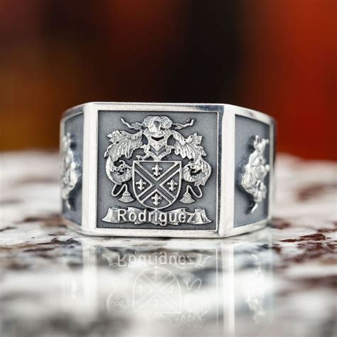 Custom Family Crest Rings | Design Your Own Coat of Arms Ring ...