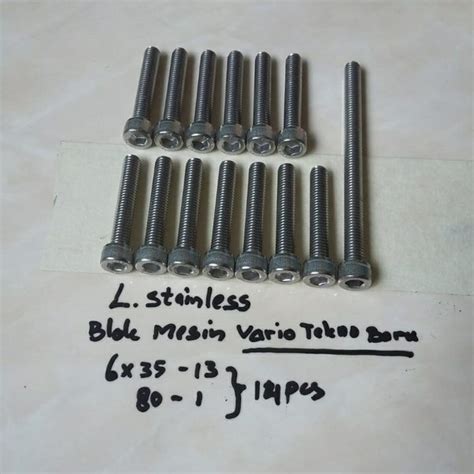 Jual Baut Blok L Set Stainless Motor Vario Tekno Baru Di Lapak Aneka