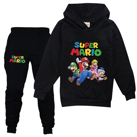 Dres Super Mario Bluza I Spodnie Czarny 120 13345277664 Allegro Pl