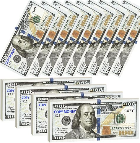 Buy Prop Money 100 Dollar Bills Realistic 400pcs Fake Paper Dollar Bills Movie Money Toys Games