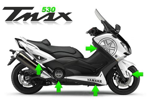 KIT Adesivi Scooter Yamaha TMAX 530 T MAX T MAX Stickers Moto Racing