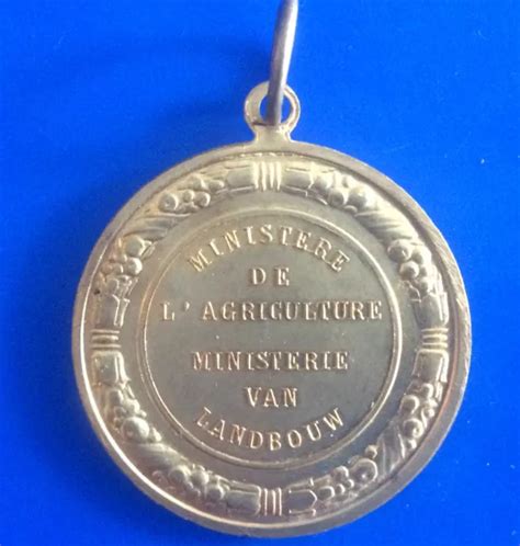 Belgique Medaille Ministere De L Agriculture Ministerie Van