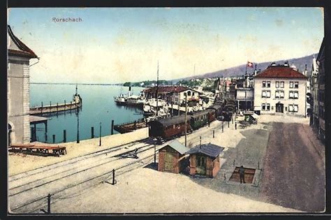 AK Rorschach Hafen Mit Bahnhof 1919 Kaufen Auf Ricardo