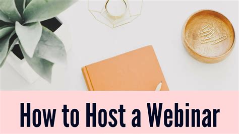 How To Host A Webinar Youtube