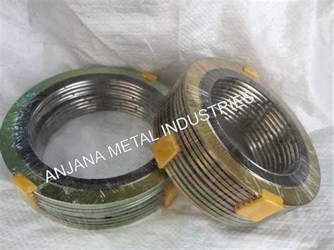 Stainless Steel Green Metal Spiral Wound Gasket For Industrial Round