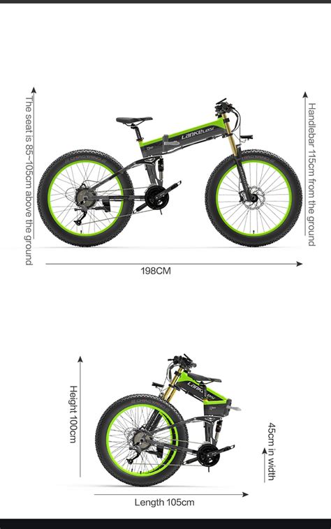 Lankeleisi T Plus Big Fork Electric Bike Ah Battery Green