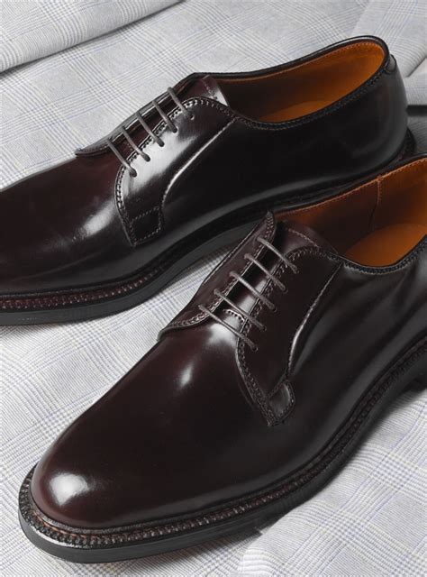 Alden Plain Toe Blucher Ptb In Color 8 Shell Cordovan Gentlemens Footwear Atelier Yuwa