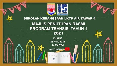 MAJLIS PENUTUPAN RASMI PROGRAM TRANSISI TAHUN 1 2021 YouTube