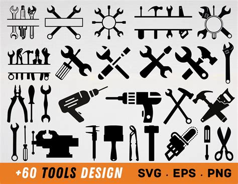 TOOLS SVG Mechanical Tools Svg Tools Silhouette Tools Cricut Svg Cut