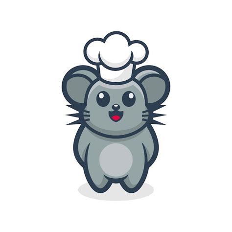 Free Vector Mouse Chef Mascot Vector Icon