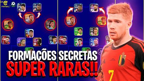 AS MELHORES FORMAÇÕES SECRETAS SUPER RARAS eFootball 2023