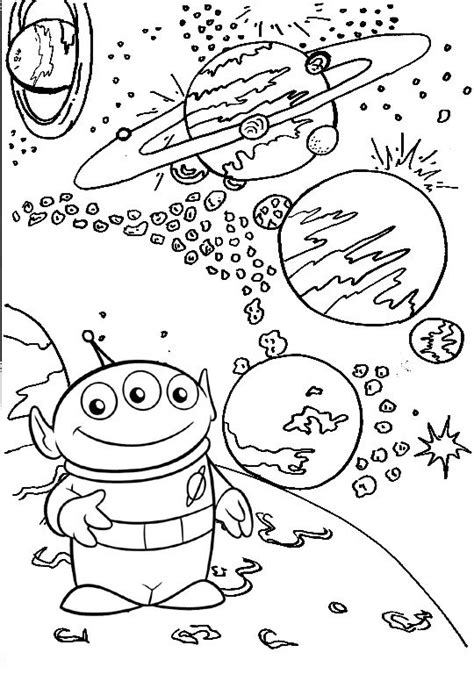 Alien Toy Story Coloring Page Toy Story Coloring Pages Turtle Coloring