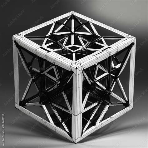 Taoist Tesseract Body Fractal Three Point Perspective Tesseract