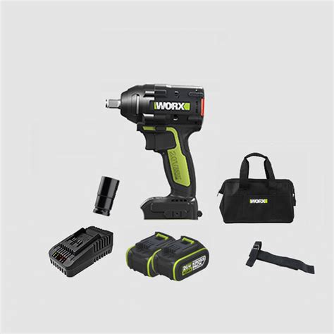 Worx Wu279 Cordless Impact Wrench 20v 360n M Brushless Li Ion Electric