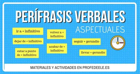 Cu Les Son Las Diferentes Formas De Per Frasis Verbal