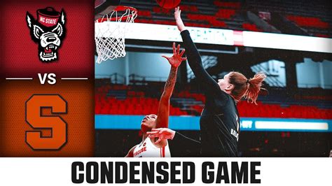 Nc State Vs Syracuse Condensed Game 2022 23 Acc Womens Basketball