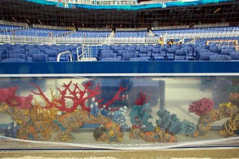 Huge Aquariums at the Miami Marlins Gaudy New Stadium | AquaNerd