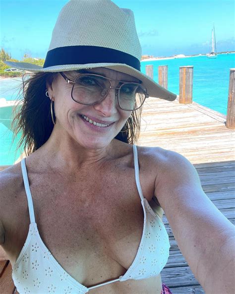 Brooke Shields 57 Stuns In White String Bikini Natural Beauty