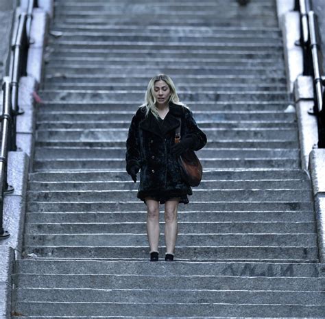 Lady Gaga seen singing on NYC steps for 'Joker 2'