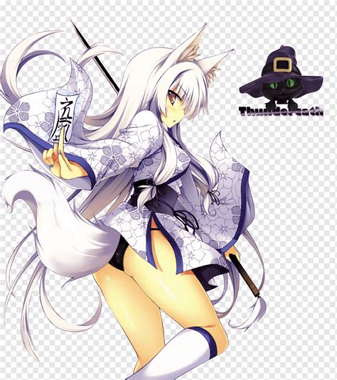 Kitsune Anime Nine Tailed Fox Female Anime Png PNGEgg Atelier Yuwa