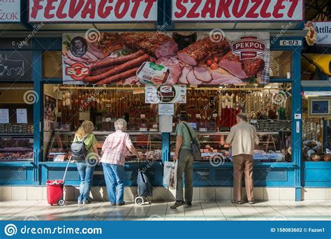 He Cantral Market Hall In Budapest Hungary Editorial Photography