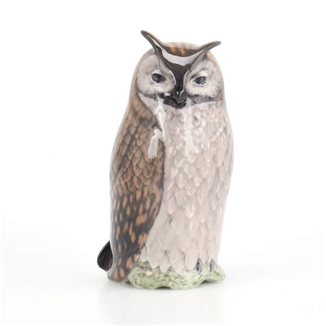 Images For Figure Owl Porcelain Theodor Madsen Royal