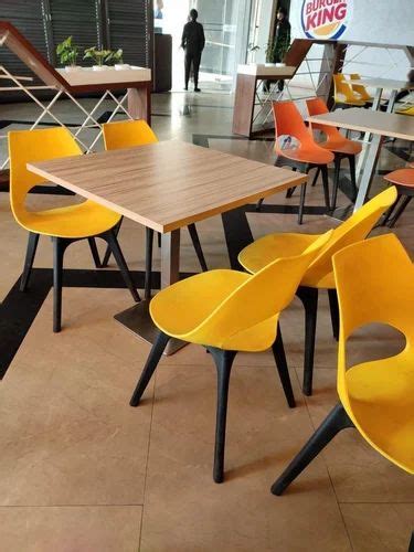 Arcwood PVC Shell Cafeteria Chairs And Tables Seating Capacity 1